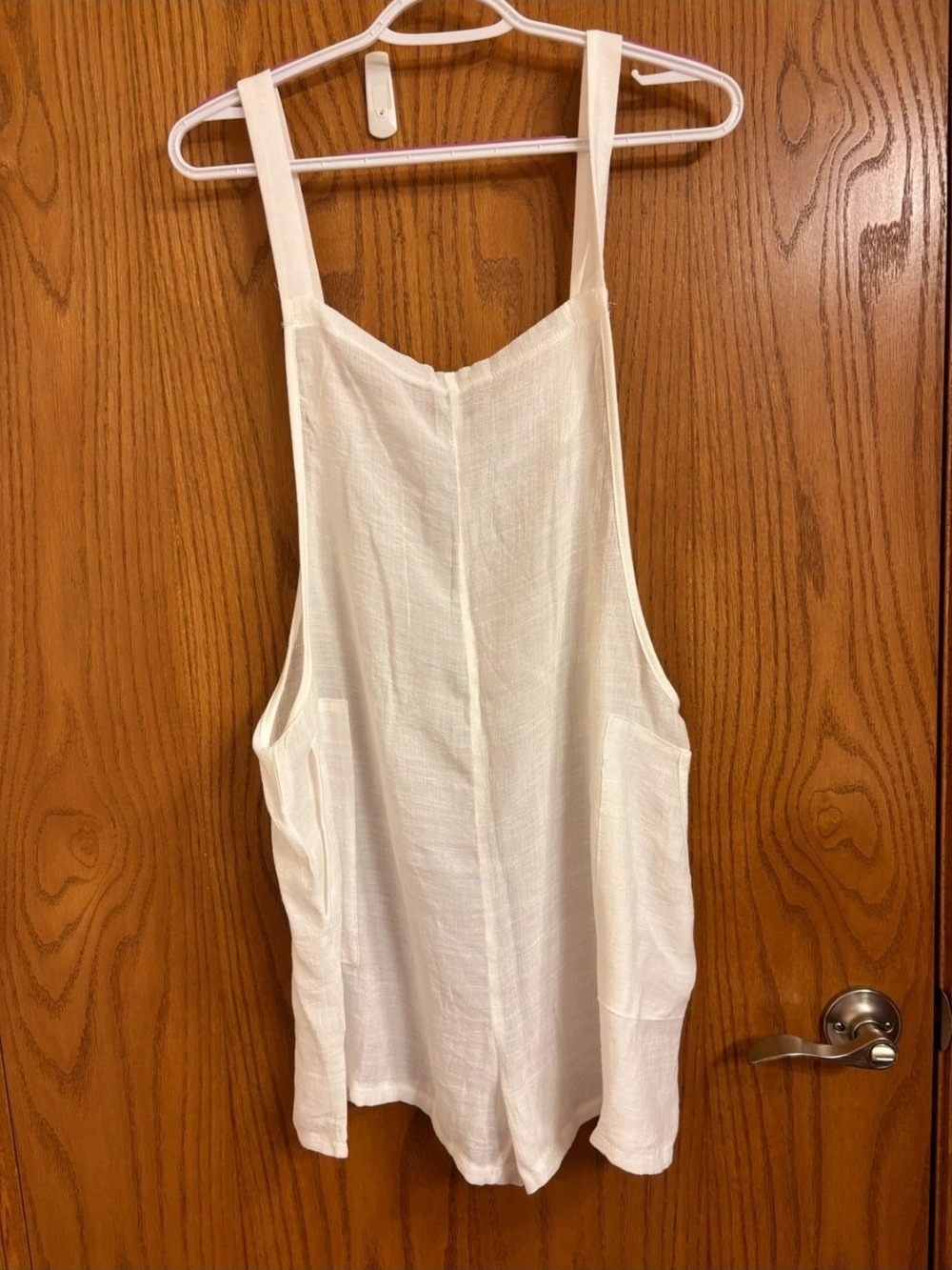 Lightweight White Beach Romper — Women Swim Cover-Up - Picture 2 of 3